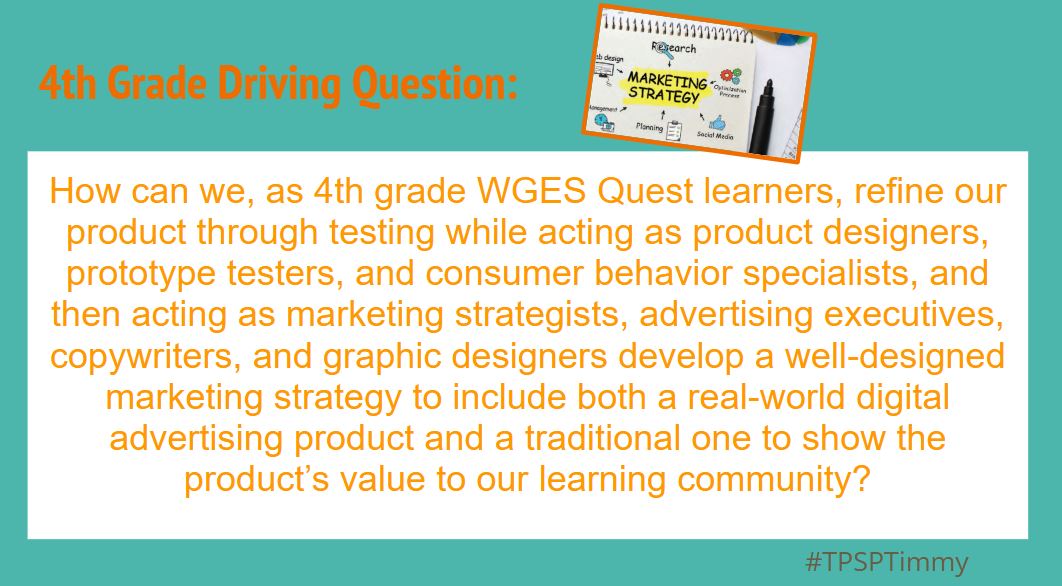 4th <a href="/WGESdragons/">Walnut Grove ES</a>  will act as Advertising Executives using real-world brands+local businesses to decide if traditional or digital marketing (or both) is the best option, bc HOW you market depends on WHAT you’re marketing. #MarketingDayPBL📈 #TPSPTimmy #TPSP #realworldlearning