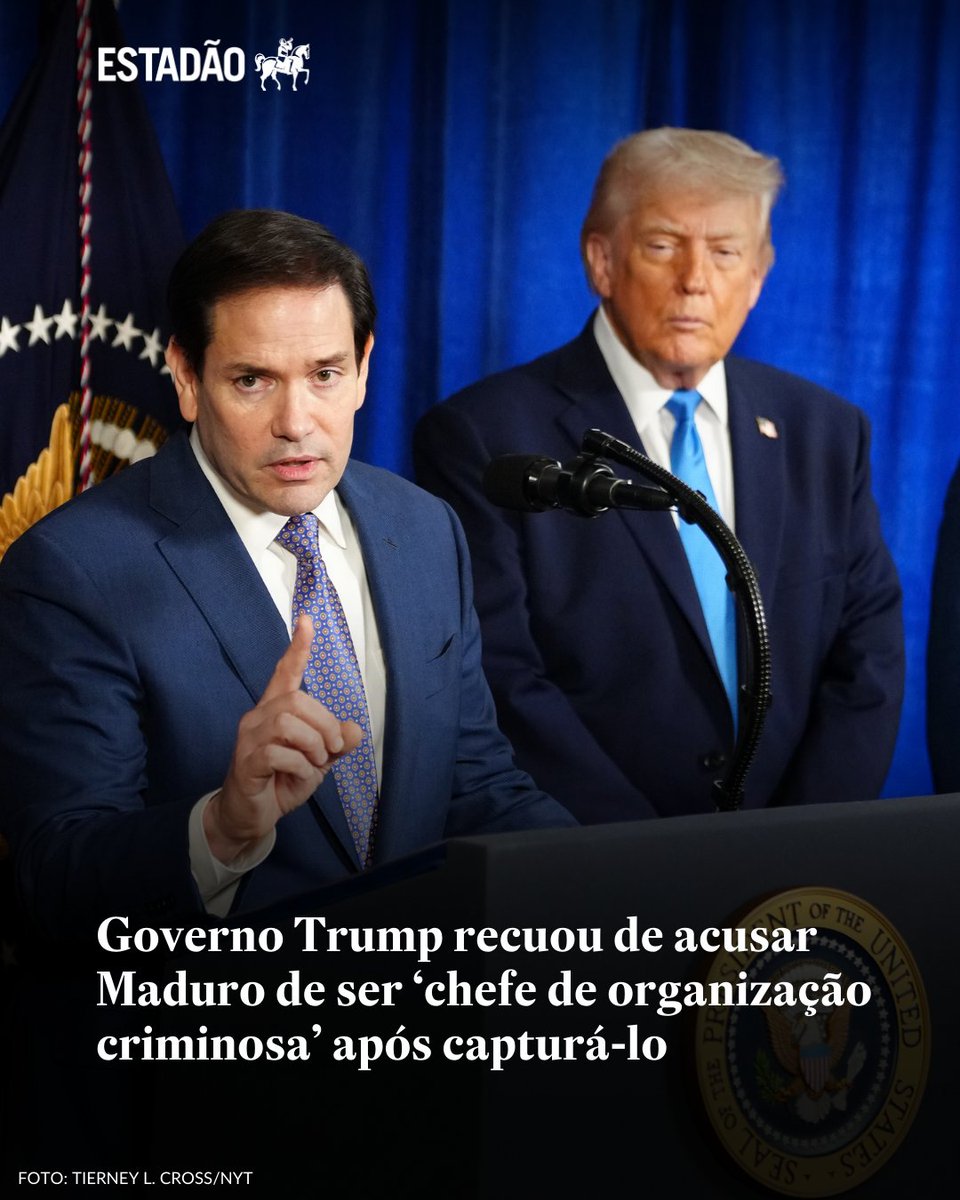 MADURO CAPTURADO

Governo Trump recua de acusação de que ditador da Venezuela chefia cartel de drogas

🔗 Leia mais > bit.ly/4jt4n41