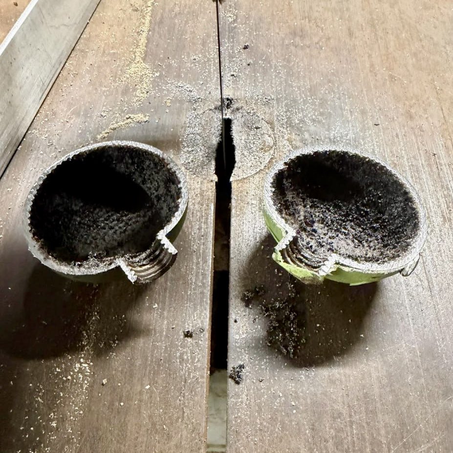 The interior of the American M67 hand grenade has a pre-scored