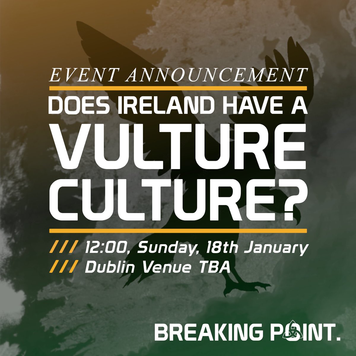 Does Ireland Have a Vulture Culture? 🏘️

Our first event of 2026 takes on the role of investment funds in Ireland’s property market.

🎟️ Tickets: breakingpoint.ie/events
