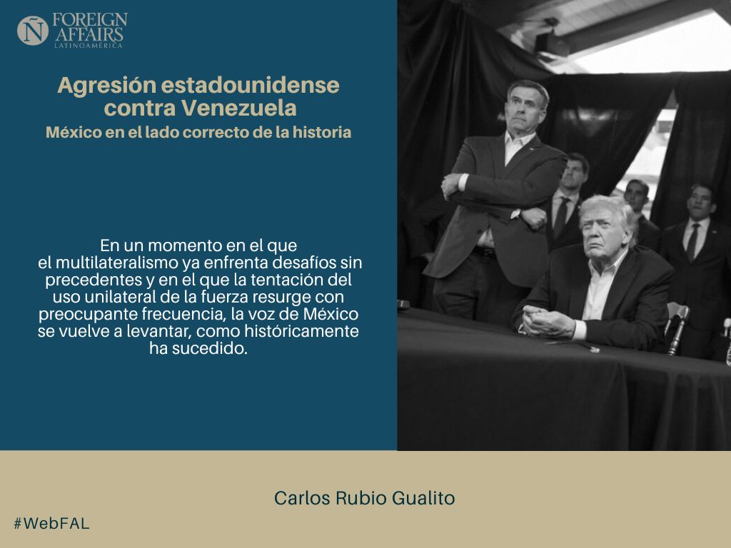 ForeignAffairsL's tweet photo. #LEE "Agresión estadounidense contra Venezuela. México en el lado correcto de la historia" de Carlos Rubio (@ProfCarlosRubio) en #WebFAL https://t.co/R0kNJwOpQc https://t.co/c4qiclKIyb