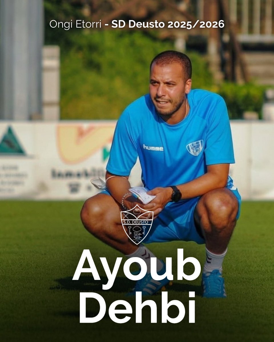 deustosd's tweet image. 🍅 Ongi etorri, Ayoub!

Ayoub Dehbi izango da gure entrenatzaile berria denboraldi honetan.
Ilusioa, lana eta anbizioa taldearen buruan.
Zorte on, míster! 💪⚽

#EgurreDeustu 🍅