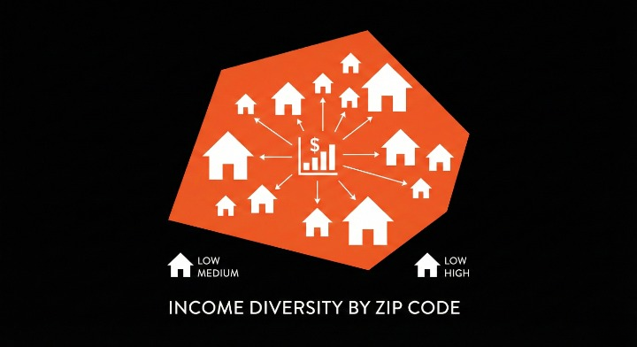 PX_Media's tweet photo. High-income ZIP codes ≠ guaranteed quality leads
Median household income is an average. Same ZIP code can have mansions and apartments blocks apart.

The key? Match your offer to actual buying behavior, not just income numbers. https://t.co/nDbjbrx5yC