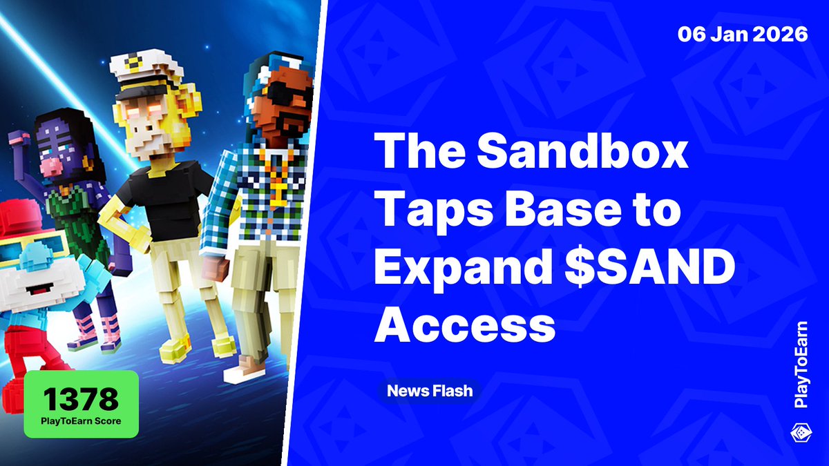 The Sandbox Taps Base to Expand $SAND Access and Streamline Onchain Onboarding 📰

PlayToEarn Score: 1378 📈

The Sandbox has signaled a closer connection with Base as it expands SAND access beyond Ethereum and Polygon.

Read more 🧵