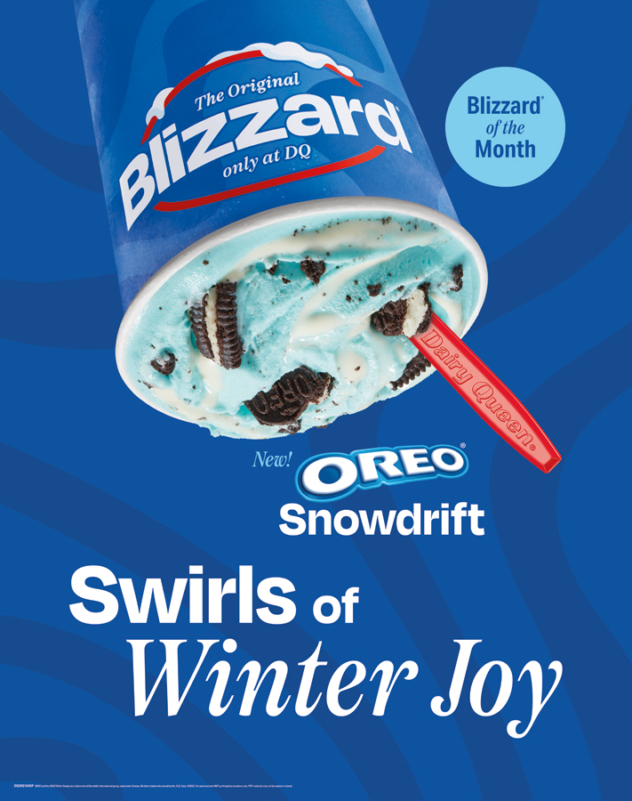 Triangle_DQ's tweet photo. Stop by now to try our New Oreo Snowdrift BLIZZARD!

It's a Wintery Mix of Oreo and Cake Batter and Marshmallow Swirl.

#LoveMyDQ https://t.co/M8WpV2g8AQ