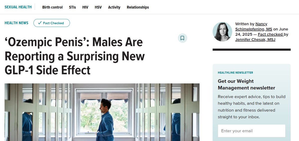 carlos_arnaud's tweet image. Conocemos el término
"#Ozempic Face"
"#Ozempic Butt"

Ahora surge el "Ozempic Penis"

Con #Ozempic crece el pene?

NO, solo has perdido grasa en región suprapúbica

healthline.com/health-news/oz…