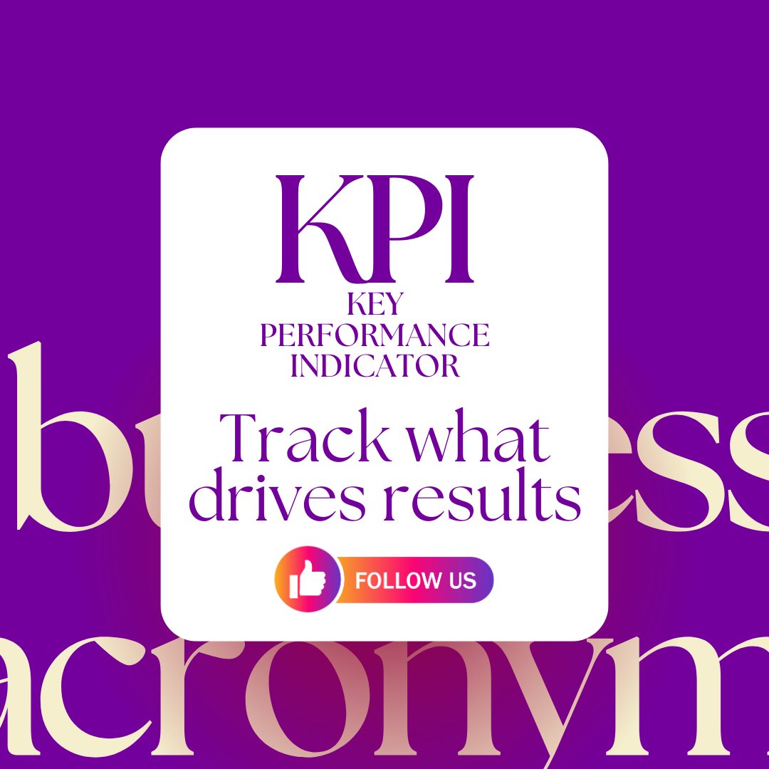 If your business feels busy but not productive, this might be why.

KPI stands for Key Performance Indicator, but in real life, it’s your business compass.

KPIs tell you what’s actually working and what’s quietly costing you time, money, and energy.

They turn chaos into
