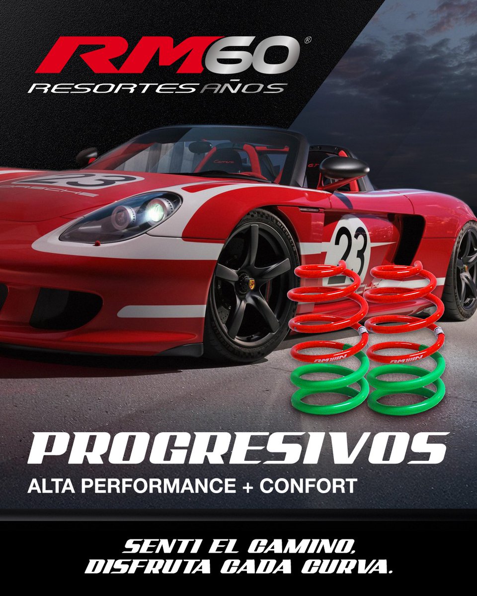 PROGRESIVOS RM 😎🏁🏁 

Comportamiento que se siente.

Suaves cuando necesitás confort, firmes cuando pedís control.

Baja entre 30 y 60 mm, equilibrio perfecto entre ciudad y ruta.🔥🔥

#RM #ProgresivosRM #SuspensionProgresiva #Fierreros