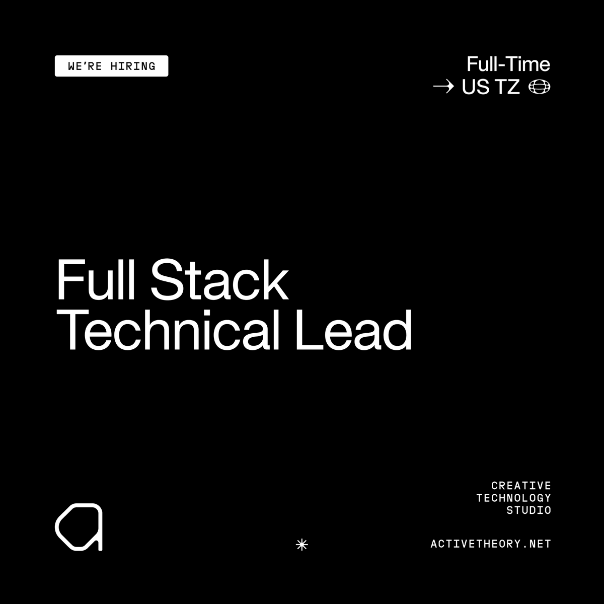 We’re starting the year by growing the Active Theory team and hiring three roles that will help shape the next chapter of our work:

• Full Stack Technical Lead
jobs.lever.co/activetheory/d…

• Junior Designer
jobs.lever.co/activetheory/d…

• Junior Producer
jobs.lever.co/activetheory/d…

All