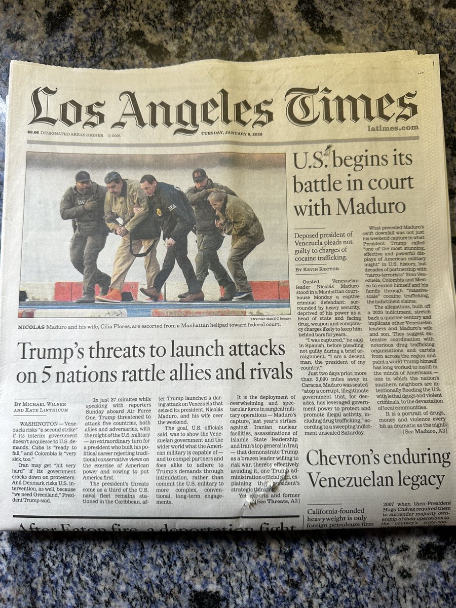 The newspaper. American fascism ascendant!