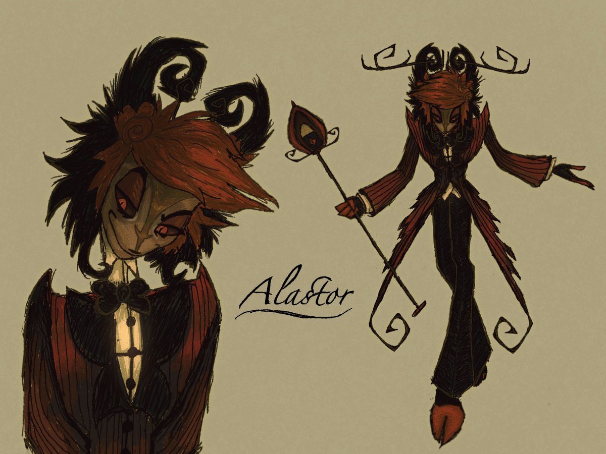 unfeatherd's tweet image. I kinda locked in #AlastorHazbinHotel #HazbinHotel #Radiodemon