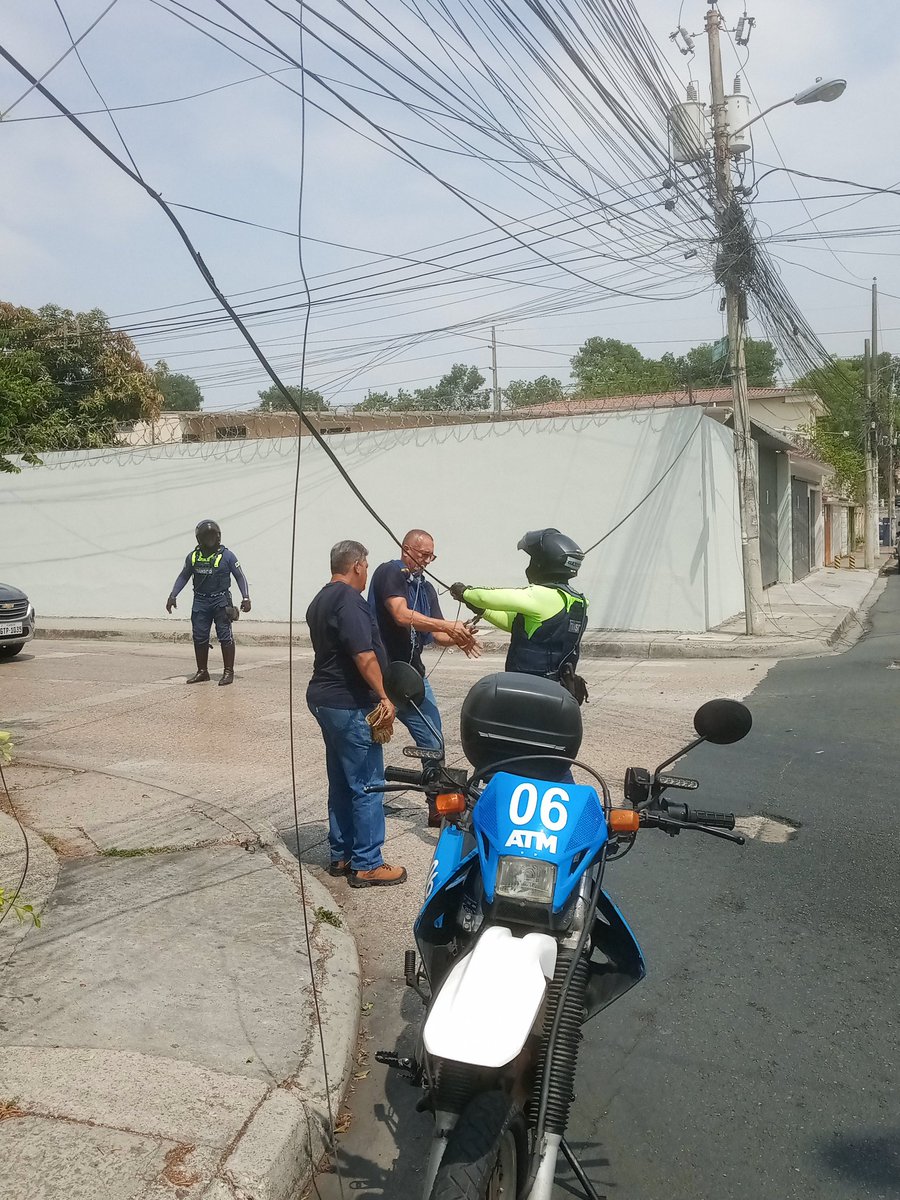 psic_capecchi's tweet photo. @CNEL_EP @ATMGuayaquil @ATM_Transito Ahora están cortando cables para permitir el paso de vehículos sin importar si afecta el servicio eléctrico @aquilesalvarez @DanielNoboaOk https://t.co/Zwg7z709Cq