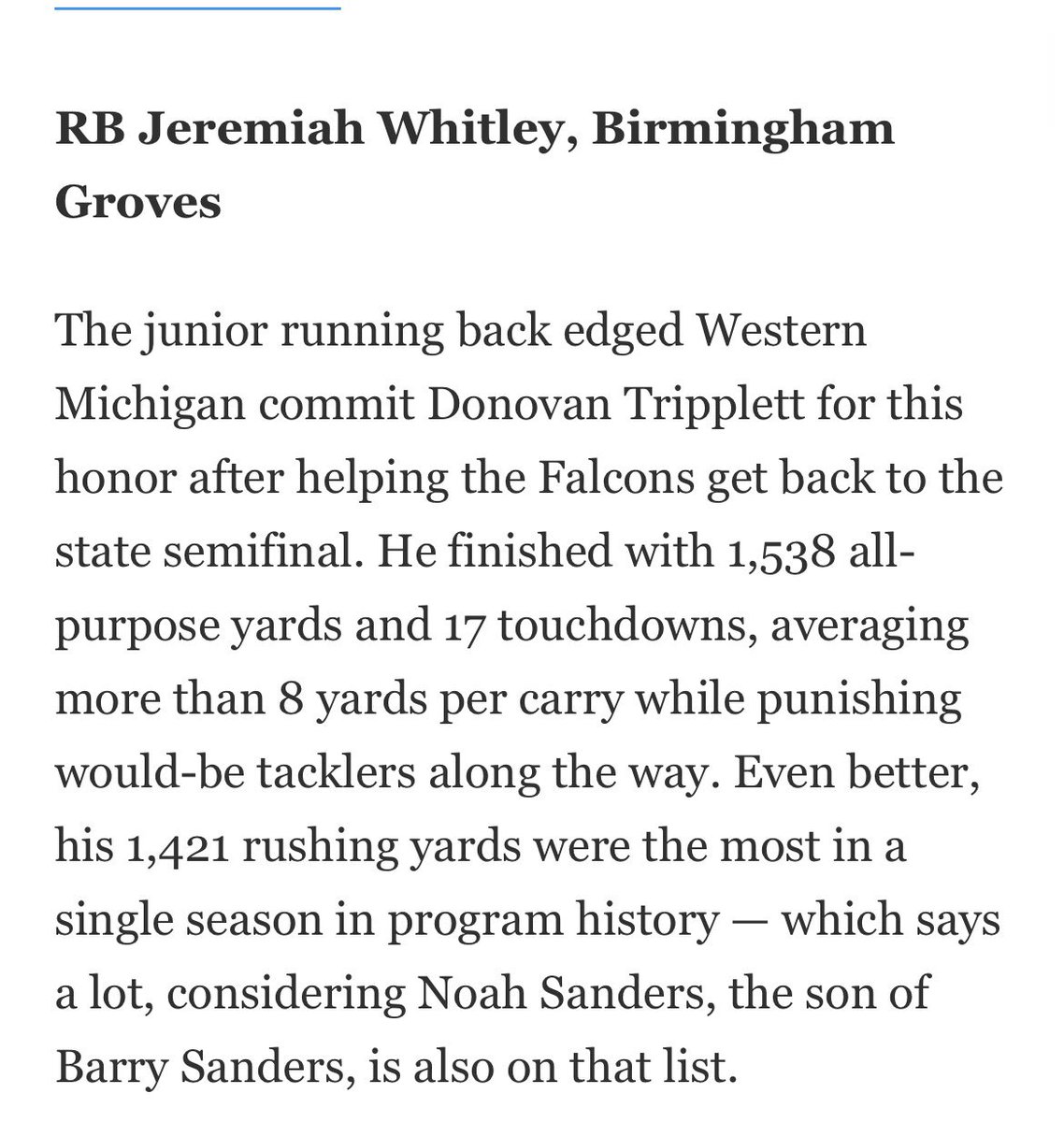 Jeremiah Whitley 2027 RB tweet media