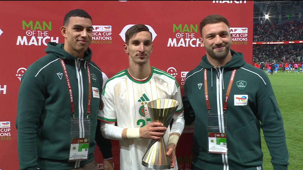 la_vagueverte's tweet image. 🚨 ADIL BOULBINA EST ÉLU HOMME DU MATCH DE ALGÉRIE 🇩🇿 - RDC 🇨🇩 ! ⭐️