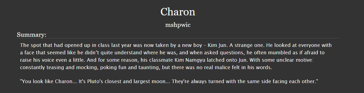 mshpwic's tweet photo. i wrote pluto au with little namgyu being in love with kim jun🥺 please read my school doomed pre-slash i swear they are really cute!!
https://t.co/jaXTXSKTaR #pluto2012 #squidgame https://t.co/wNzUZsqjM6