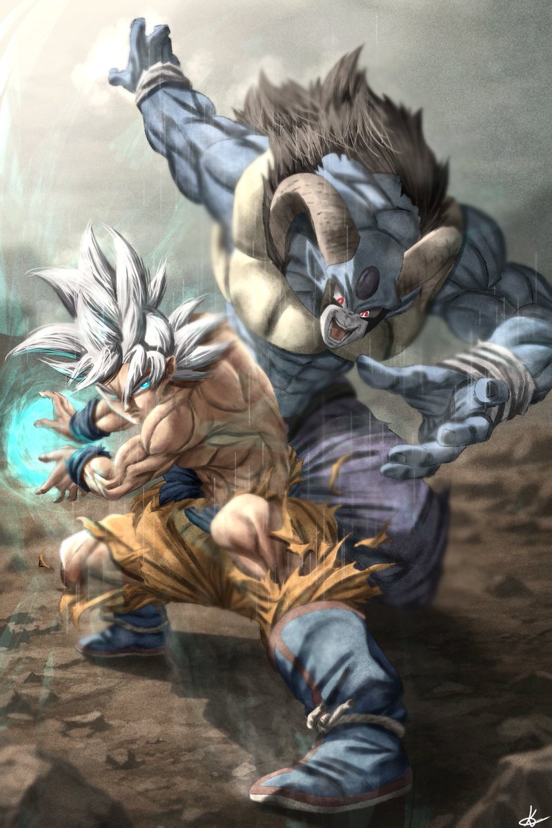 Colored goku vs moro, #mangacoloring #DragonBall