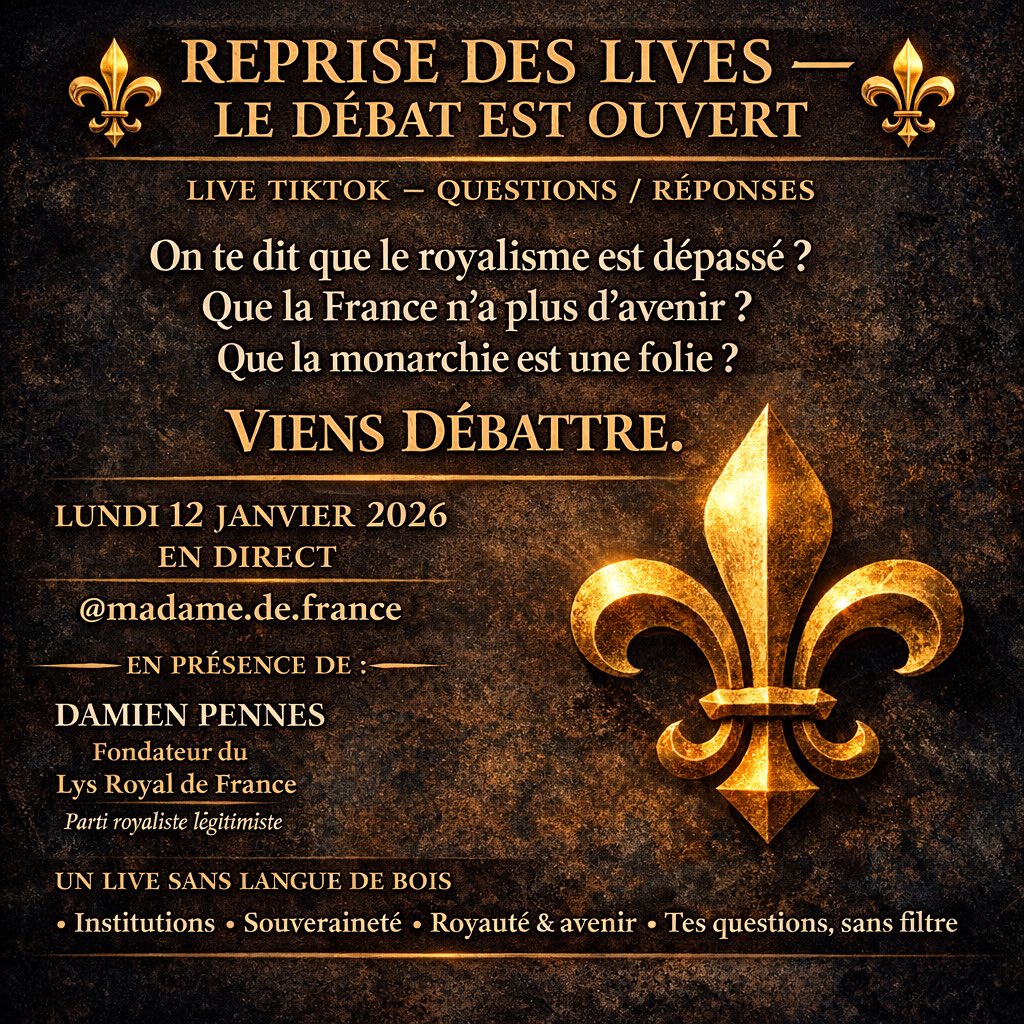 lysde_france's tweet photo. @damienpennes @madamedefrances #debat #politique #royaliste #lysroyaldefrance https://t.co/vB9e5qQsB4