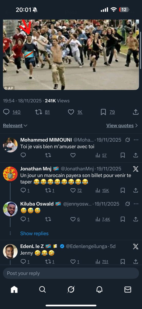 MohammedMIMOU20's tweet photo. @jennyoswald461 Je t’avais dis quoi toi ! Aller viens la que je m’amuse mdrr ! Direction brazaville 😂 https://t.co/77iCnVZF1F