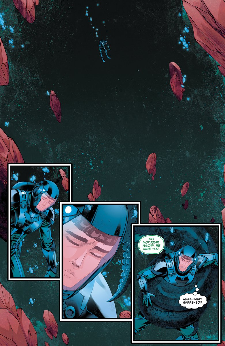 IDWPublishing's tweet image. Miles beneath the ice, #Spock and D6 seek answers from leviathan squids.

The cold is merciless. The Seed is watching. And hope is fading.

#StarTrekStrangeNewWorlds—The Seeds of Salvation #5 is at LCS next week!

#StarTrek #StarTrekComics #adventure