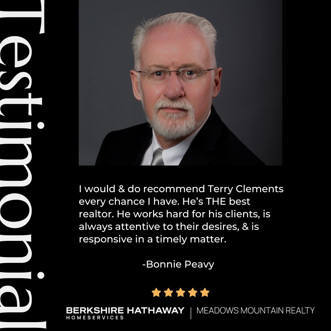 meadowsmtn's tweet photo. ⭐ Testimonial Tuesday! ⭐
We love hearing great feedback from happy clients! Learn more about Terry and what he has to offer by clicking the link in bio.
#bhhsmmr #highlandsnc #cashiersnc #ncrealestate #TestimonialTuesday https://t.co/VJX6u4JSyV