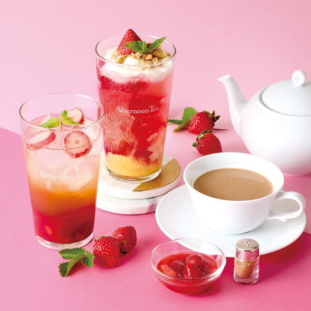 AfternoonTea_LT's tweet image. ＼🍓苺を味わう3種のSpecialiThé🍓／
ティールームでは「Strawberry Happy Days」をテーマに、苺を味わう3種のSpecialiThéが1/8から勢ぞろい！
ぜひ、苺を使ったスイーツとペアリングしてお楽しみください。
#アフタヌーンティーティールーム