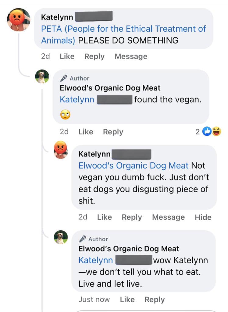 ElwoodDogMeat's tweet image. Some people really want to control you.
Don’t let them.

🐺🐺🐺🥩🥩🥩
10% off all week with code “LETLIVE”
ElwoodDogMeat.com 

#PETA #ethical #meat #rescuedog #farmtotable #dog #dogsofig #katelynn #vegan #foundthevegan #fortheanimals #elwooddogmeat