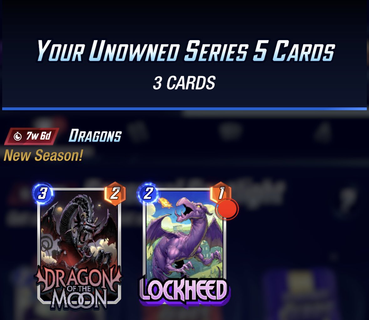 interrobange's tweet image. Dragon of the moon is in seasonal series 5 packs 👀