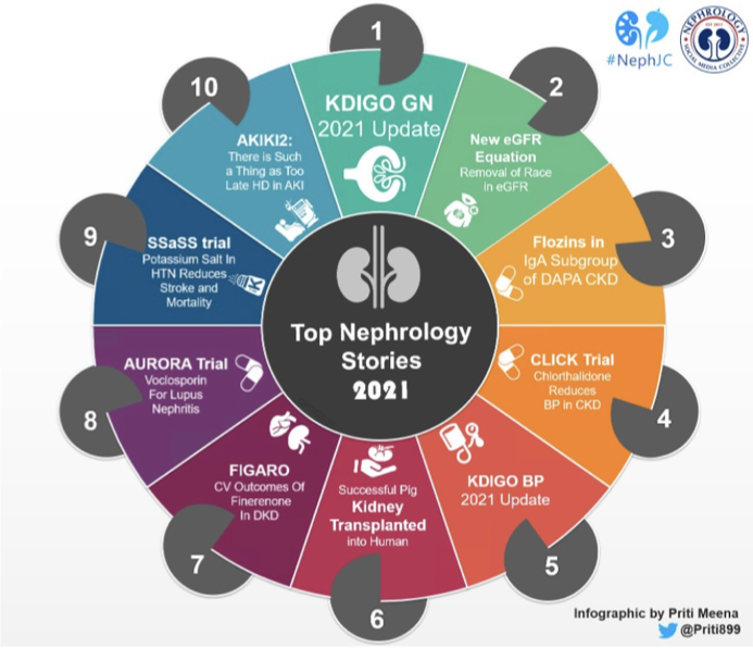 NephJC's tweet photo. 2021 #TopNephrology was the year when 1st place and 5th place were occupied by KDIGO guidelines: ๐ฅGN guideline, respectively 5th place by BP guidelines #NephJC
๐#flozination was now possible in IgAN
๐ฑ๏ธ CLICK trial: lower BP with chlorthalidone in CKD
https://t.co/9dMMHxzt44 https://t.co/8x0BDAKM6X