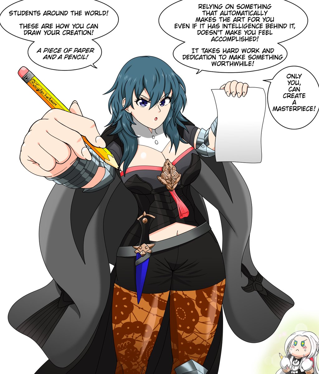 TaylorSwitch64's tweet photo. My dear students:

#byleth #FireEmblemThreeHouses #FE3H https://t.co/daFbHuMk1d