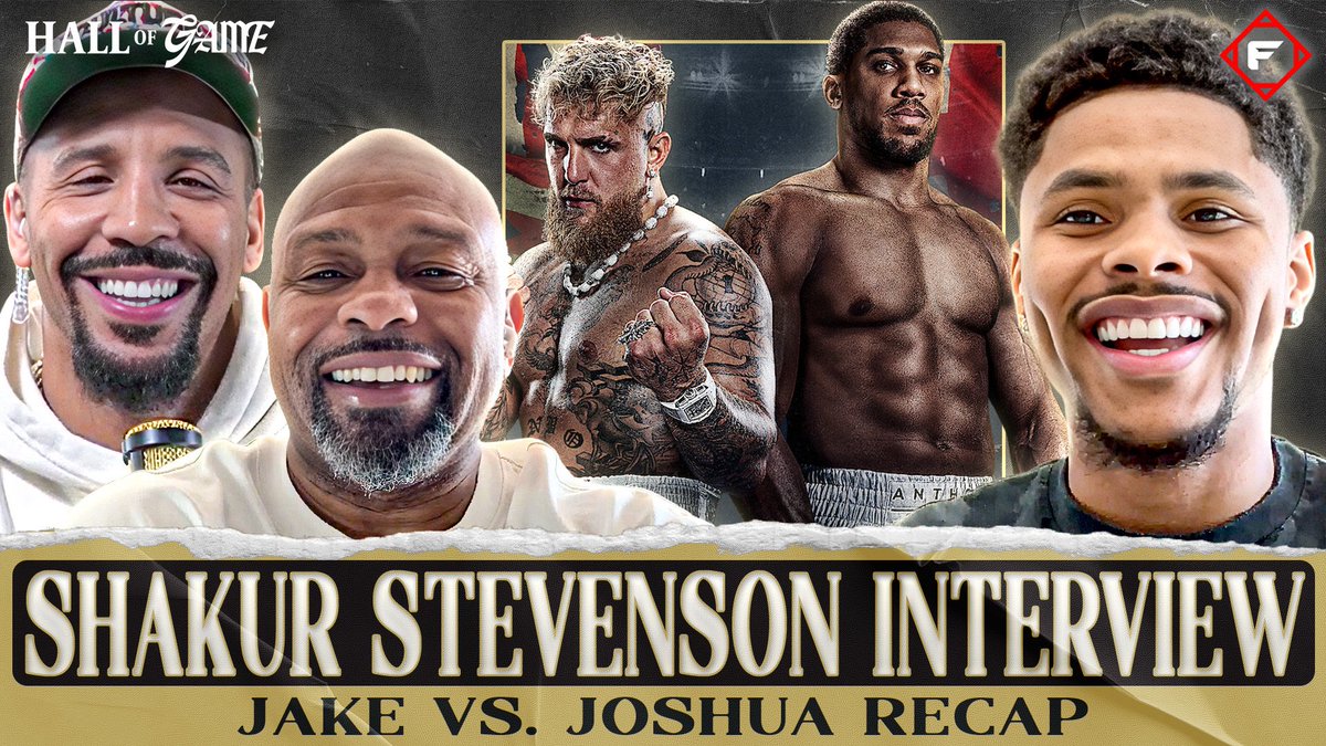 ats_fight's tweet image. HALL OF GAME IS BACK! 🏆

Was Jake vs. Joshua a set up? Plus, Shakur Stevenson joins the show to chat his highly-anticipated matchup with Teofimo Lopez in New York City, and Dre &amp;amp; Roy discuss the thrilling end to the NFL regular season between the Ravens and Steelers.

Tap in:…
