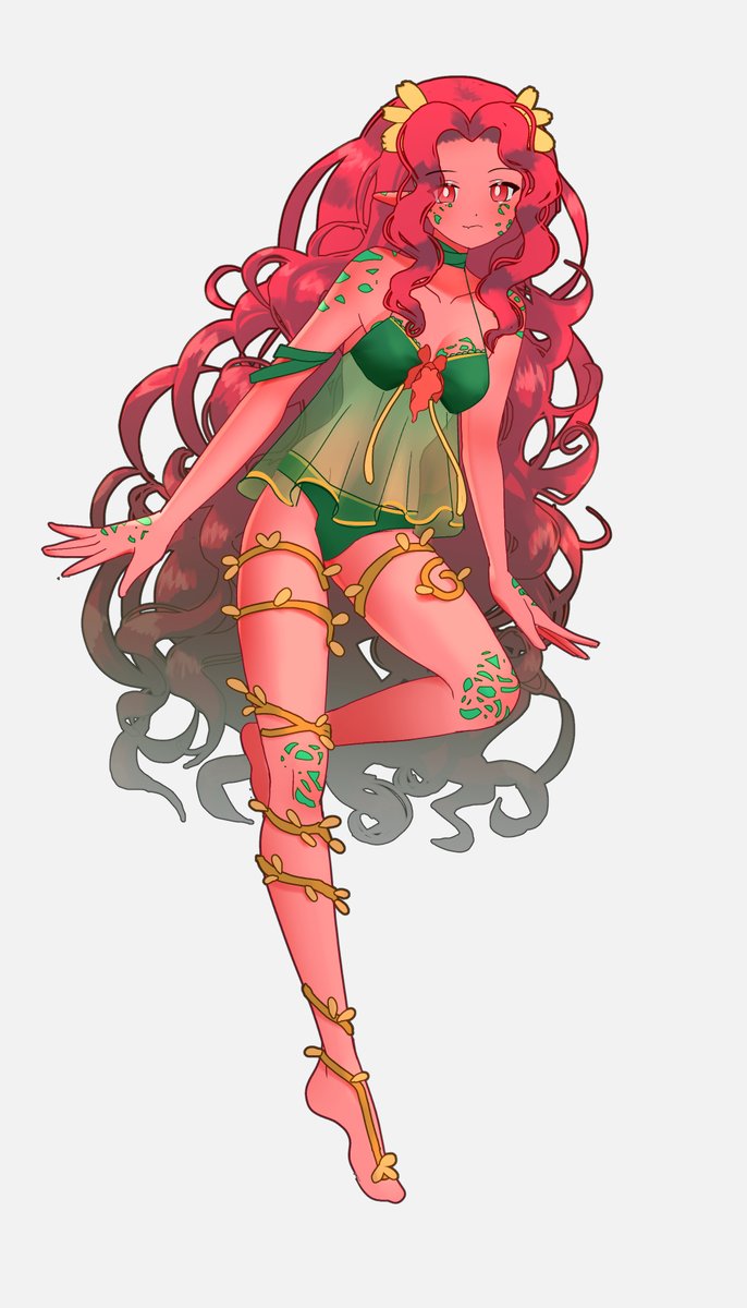 Dato curioso: 

Antes el nuevo outfit de la elfita, iba a conservar el cabello corto pero mas redondito. Pero opté por algo distinto y nació la idea del cabello largo 🌸