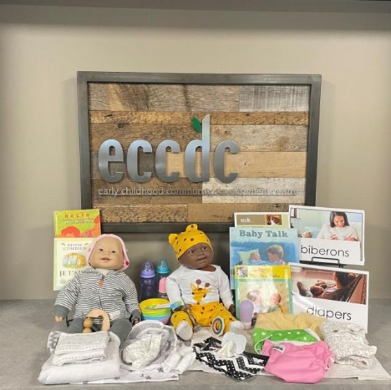 Oh Baby! This kit, Taking Care of a Baby, is one of the most popular in our lending library! With materials such as baby dolls &amp; children’s literature, this is the perfect resource to support an interest in babies! Connect with us at eccdc@eccdc.org to learn more! #eccdclibrary