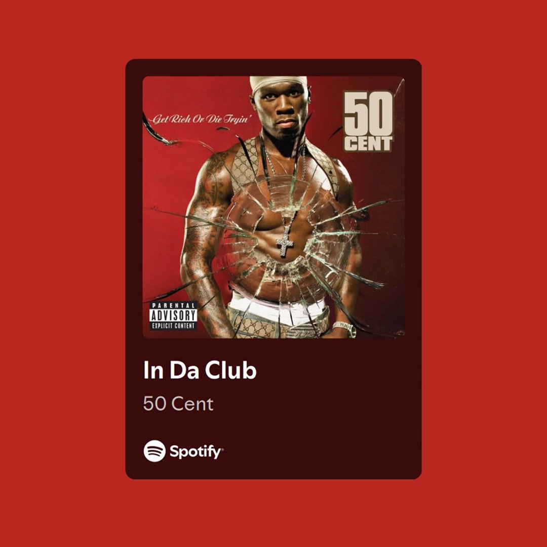 HotNewHipHop's tweet photo. 50 Cent's "In Da Club" has now surpassed 2 BILLION total streams on Spotify 📈🔥 https://t.co/dpv8wgGpx4