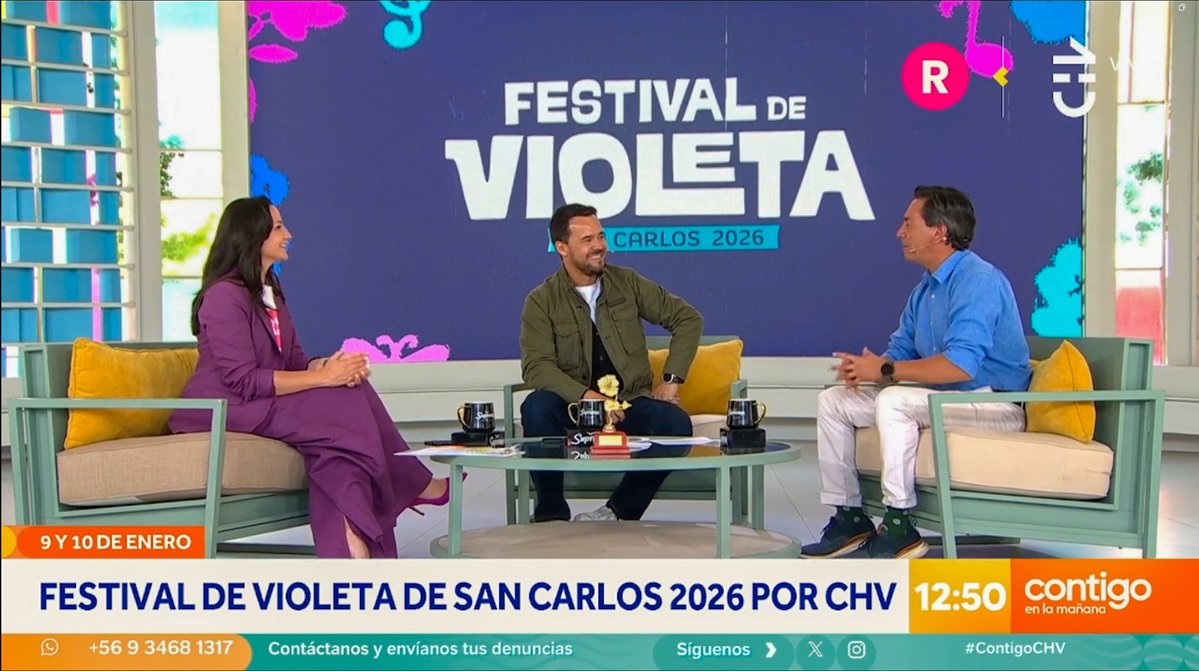 Festival de Violeta #SanCarlos 2026 se lanza oficialmente en Chilevisión radiocontigo.cl/festival-de-vi…