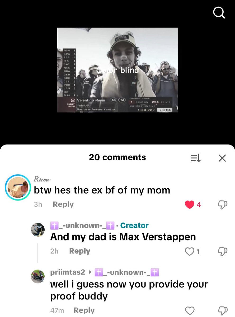 plutoalive_'s tweet photo. found a guy on tiktok who claimed his mum dated rossi once... with proof? https://t.co/Z75AkKSXnp