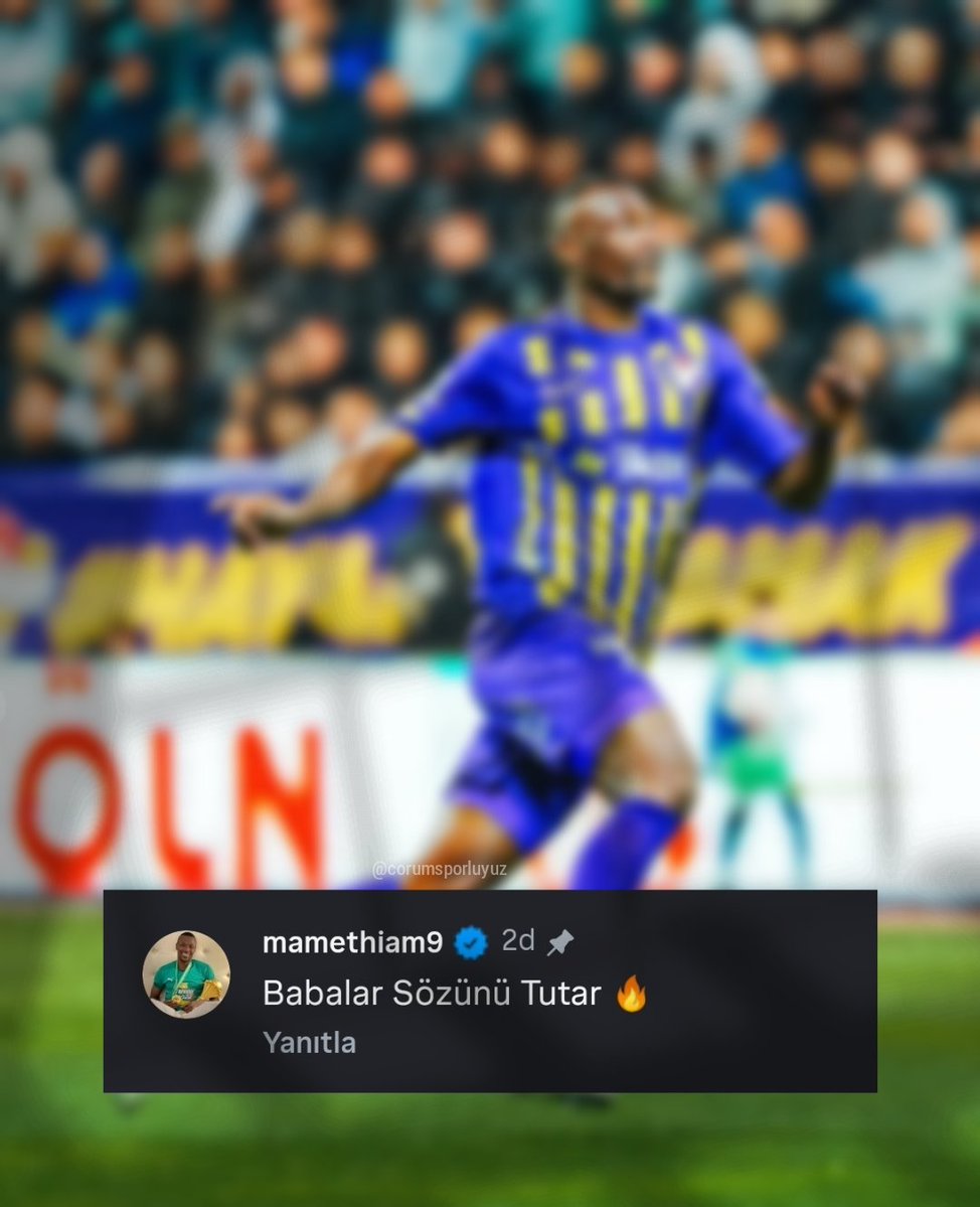 Mame Thiam'ın, Çorum FK taraftarına ilk mesajı: “Babalar sözünü tutar🔥”