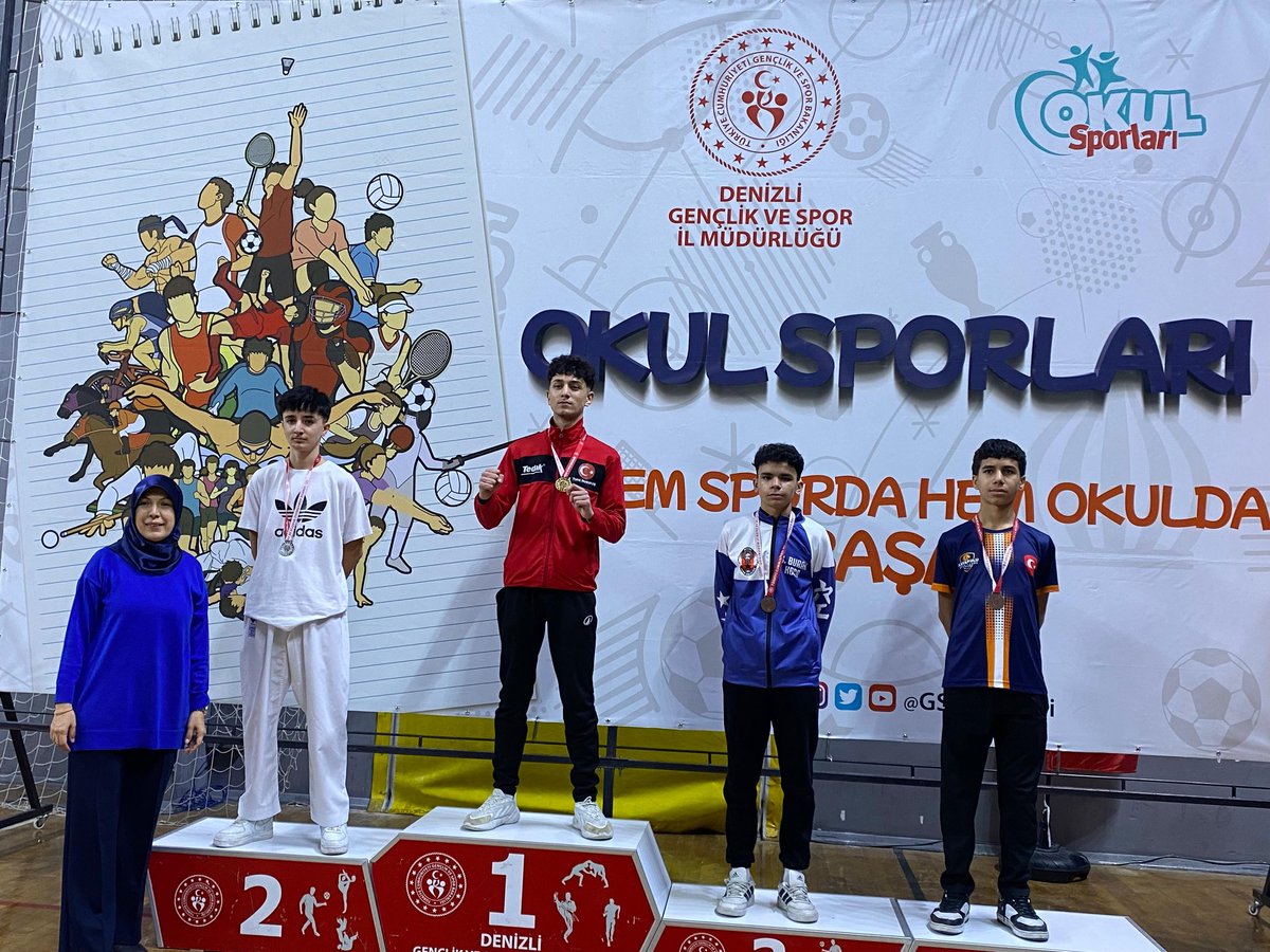 YSGAL20's tweet photo. Okul Sporlari Karate kızlar Gençler B kategorisinde okulumuz 9A sınıfından Hatice Bozkurt hem kata hem kumitede Denizli il https://t.co/oVhXNzLQos olmuştur. Okul Sporları Karate Gençler B kategorisinde okulumuz 10B sınıfı öğrencisi Mehmet Yılmaz Denizli il 2.siolmuştur.kutlarız. https://t.co/x96t3gN0Wm