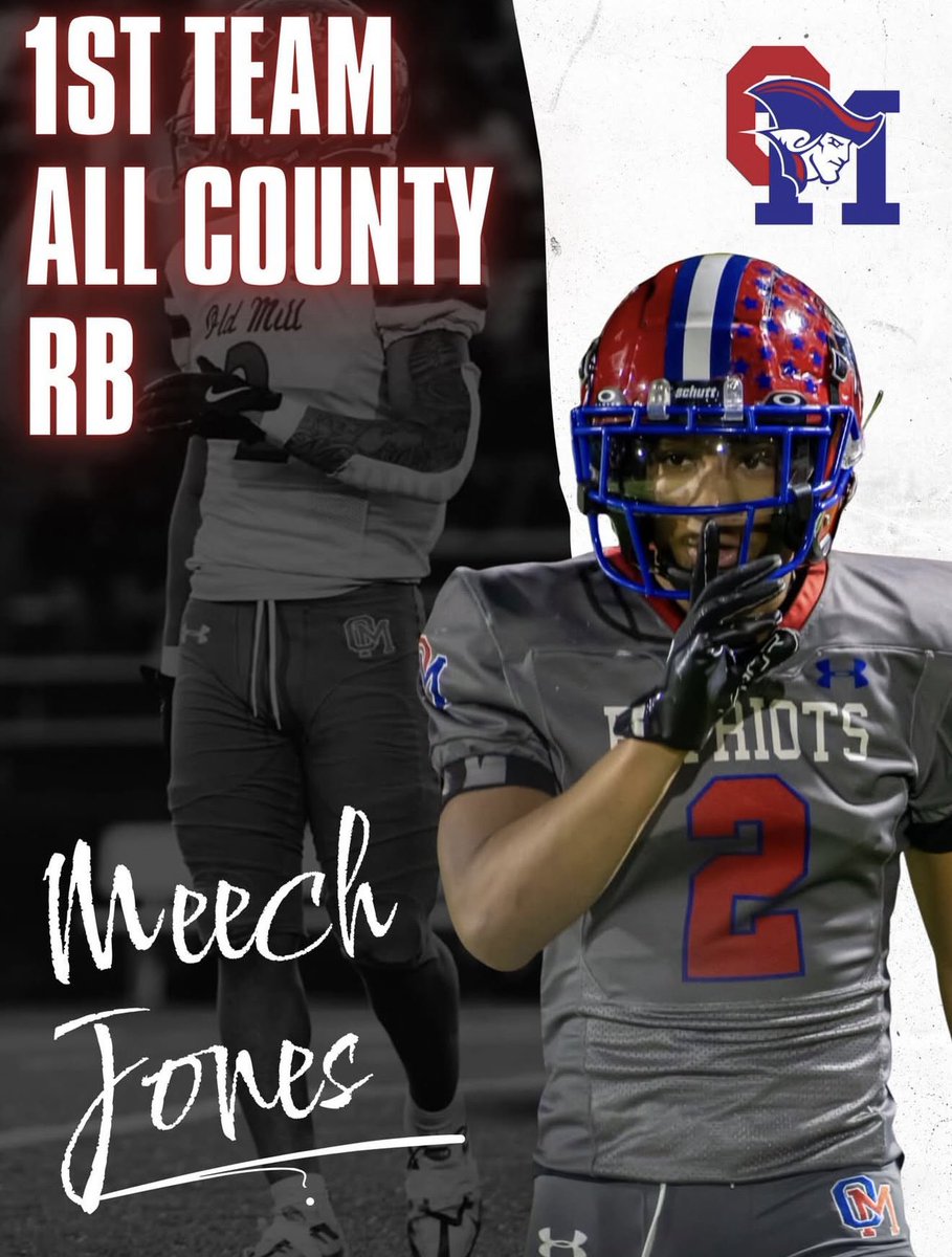 Beyond blessed to be rewarded 1st team All county Rb. It was a great season and great year and can’t wait for the next opportunity.