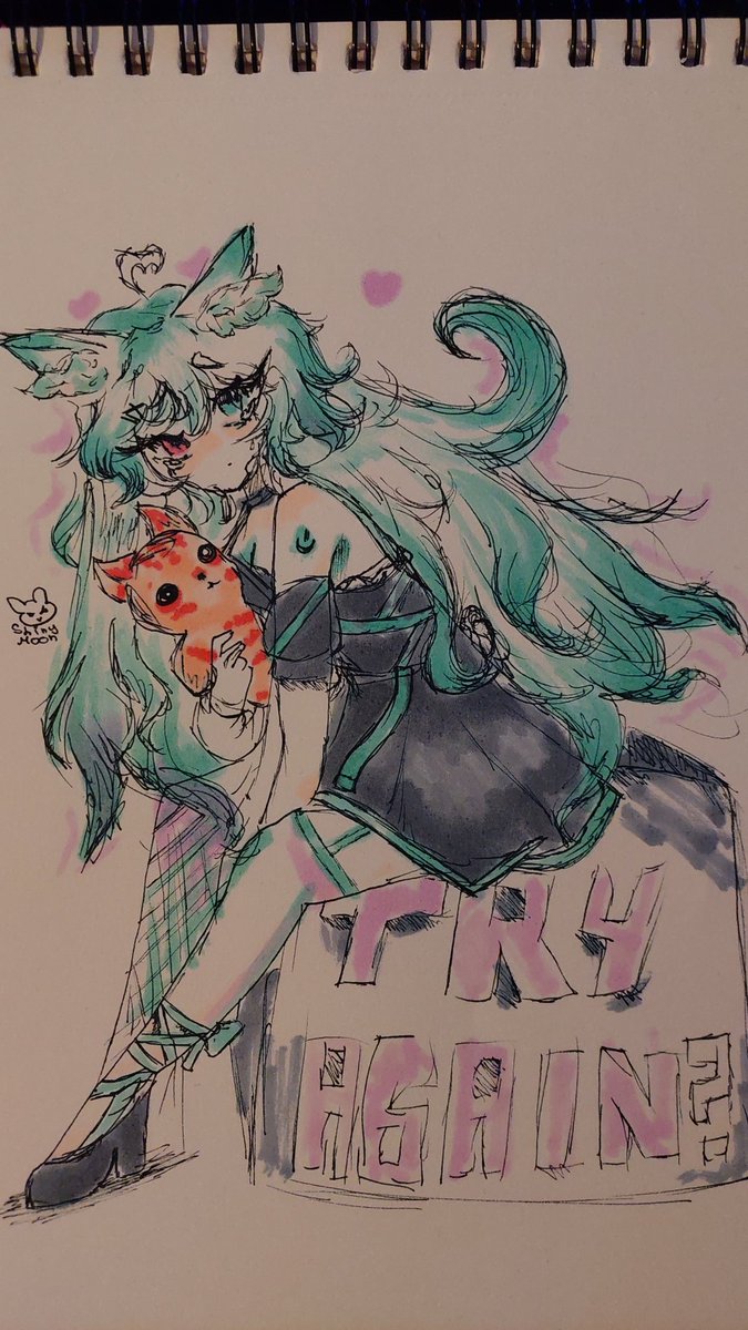 Ich hab seit langen wieder ein Stift in die Hand genommen und auf Papier gezeichnet!🩵
Ich wollte mich auch nochmal für das kleine aber feine Debüt bedanken!🥹🩵 
#shinydoodles