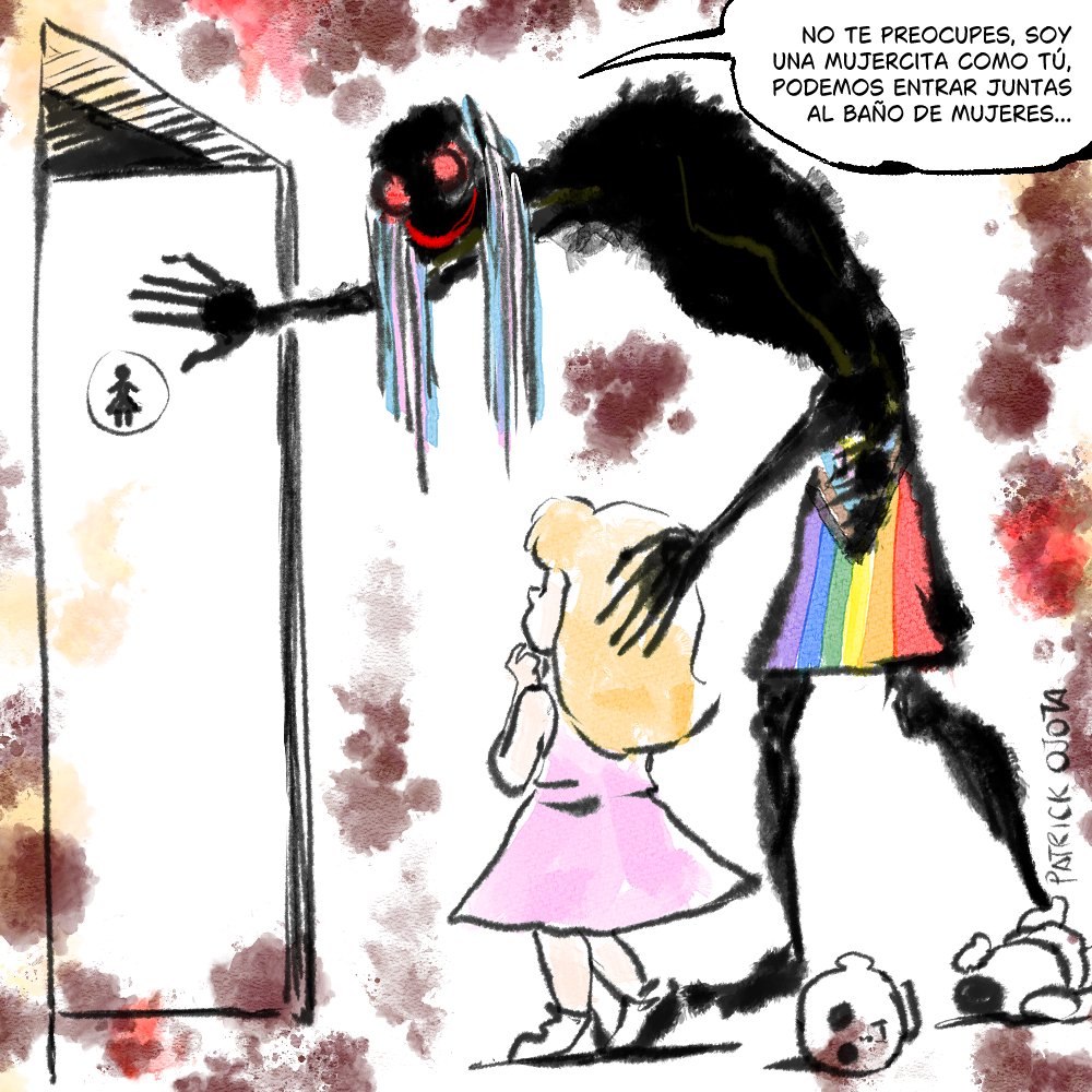 PatrickAbrazos's tweet photo. Cuando hice este dibujo para señalar que el activismo LGBTIQPedo se llenó de pedófiIos que usaban la causa para acceder a los menores me dijeron de todo, pero hoy no pasa un día sin que salte un nuevo caso de un progretroIo en un baño de mujeres haciendo cochinadas... https://t.co/FIZPS4ybbD