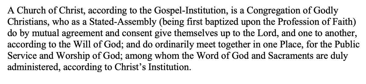 Hard to improve upon Benjamin Keach's definition of a local church: