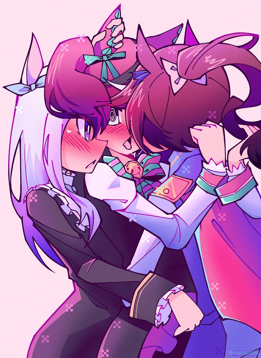 pan1kaz3's tweet image. somebody ordered a nice nature yuri sandwich (c0mm1ss1on)
#umamusume