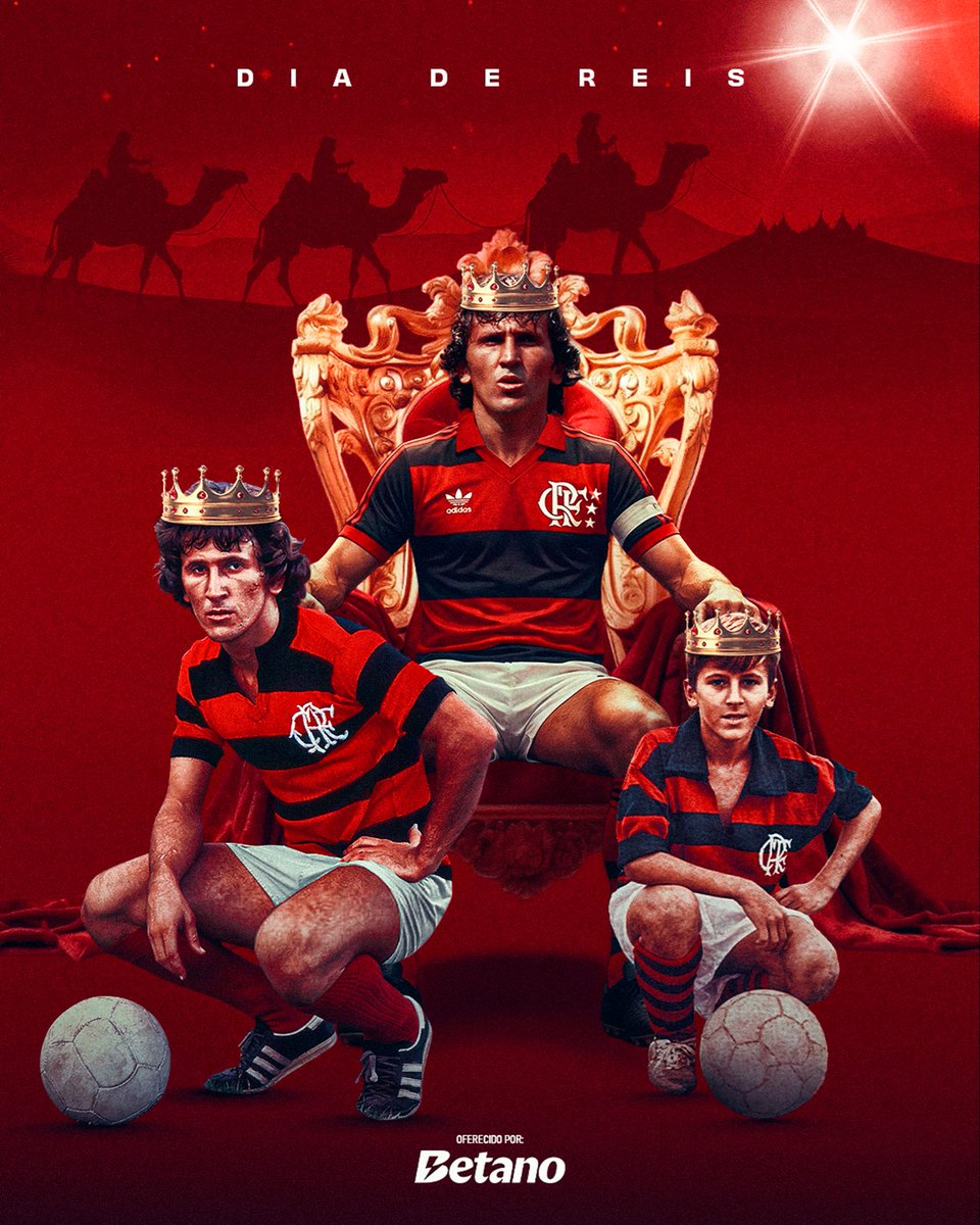 Flamengo's tweet image. Um feliz dia de Reis para a Nação Rubro-Negra! 👑

#dataespecial