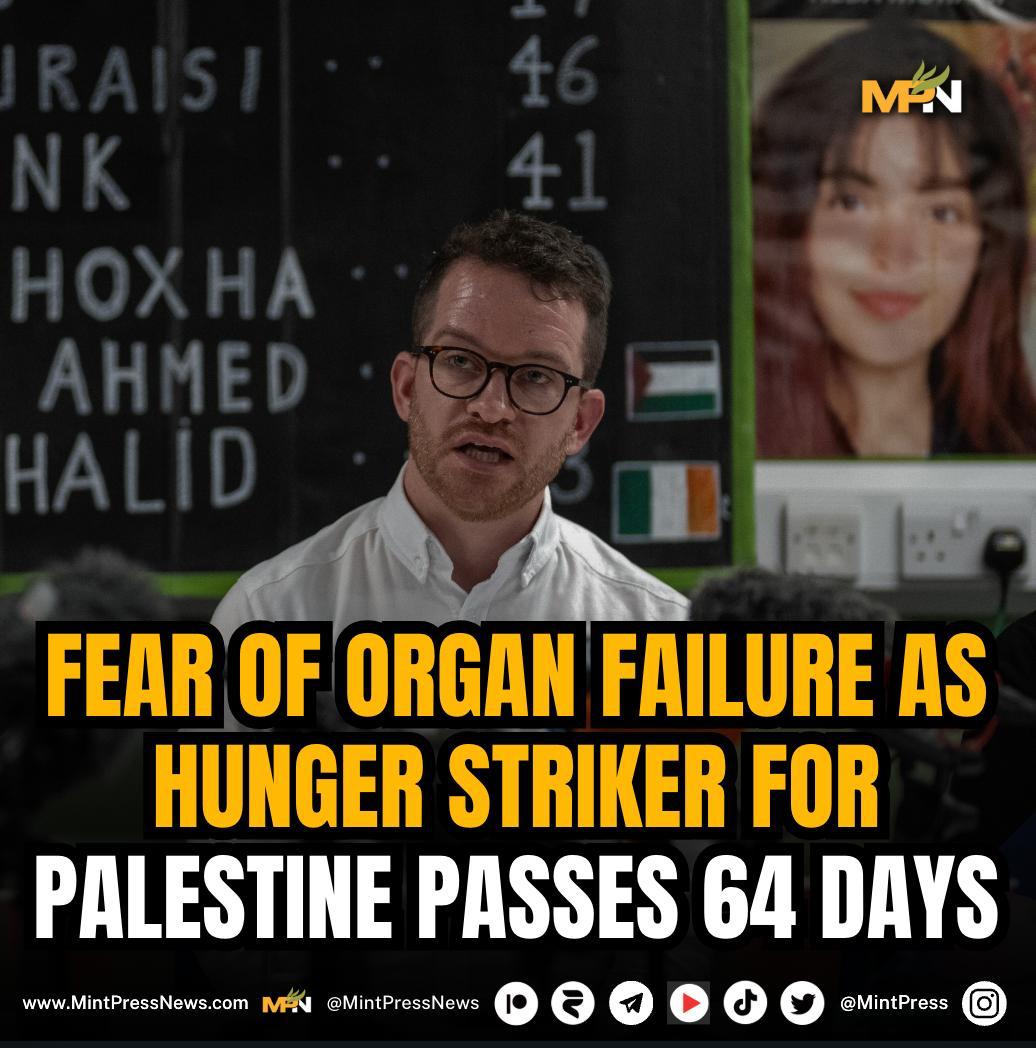 Pro-Palestine hunger striker Heba Muraisi has passed 64 days without food, reaching a critical stage where medical experts warn of imminent organ failure and death.

Medical experts, including over 800 healthcare professionals in a letter to the UK government, warn that after 60