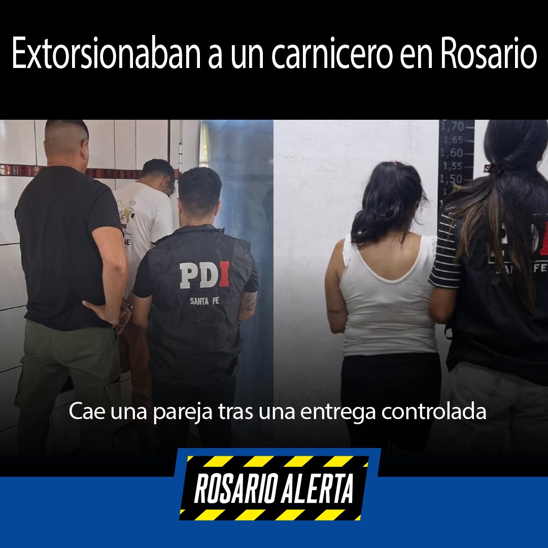 📰 Extorsión en Rosario: PDI detuvo a una pareja tras una entrega controlada en una carnicería de Avellaneda al 2500. Exigían pagos reiterados bajo amenazas. La causa sigue en Fiscalía.
#Rosario #Extorsión #PDI #Policiales 🚓📍 rosarioalerta.com.ar/site/?p=30135 a través de <a href="/RosarioAlerta/">Rosario Alerta</a>