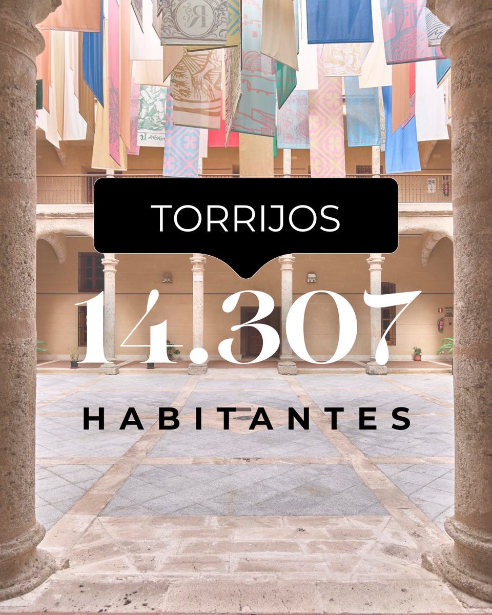 ❤️​ Durante el pasado año 2025 TORRIJOS superó los 1️⃣4️⃣3️⃣0️⃣7️⃣ habitantes.