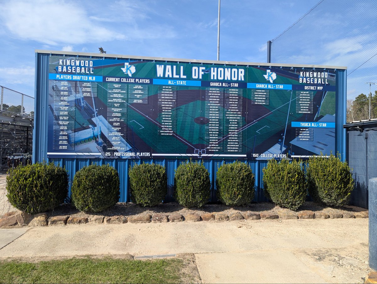 TheSignChamp's tweet image. More than numbers — it’s a legacy. ⚾️
These record boards celebrate the hard work, dedication, and winning tradition of Kingwood High School Baseball. Once a Mustang, always a Mustang. Proud to update a tradition of excellence! @KWoodBaseball #BrandYourSchool #SignChamp…