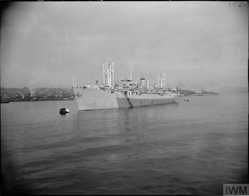 Beachy Head class repair ship HMS Dodman Point (F 19): Laid down at Burrard Dry Dock Co. Ltd. Vancouver, British Columbia 06.01.45.