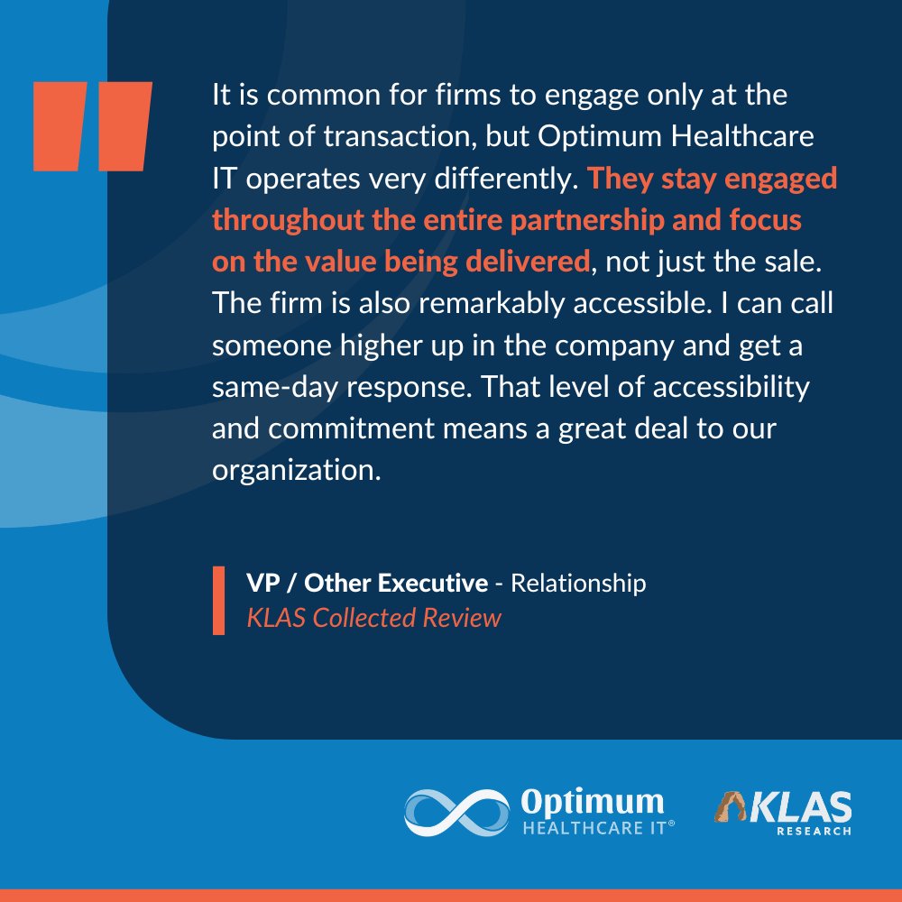 Optimum Healthcare IT tweet media