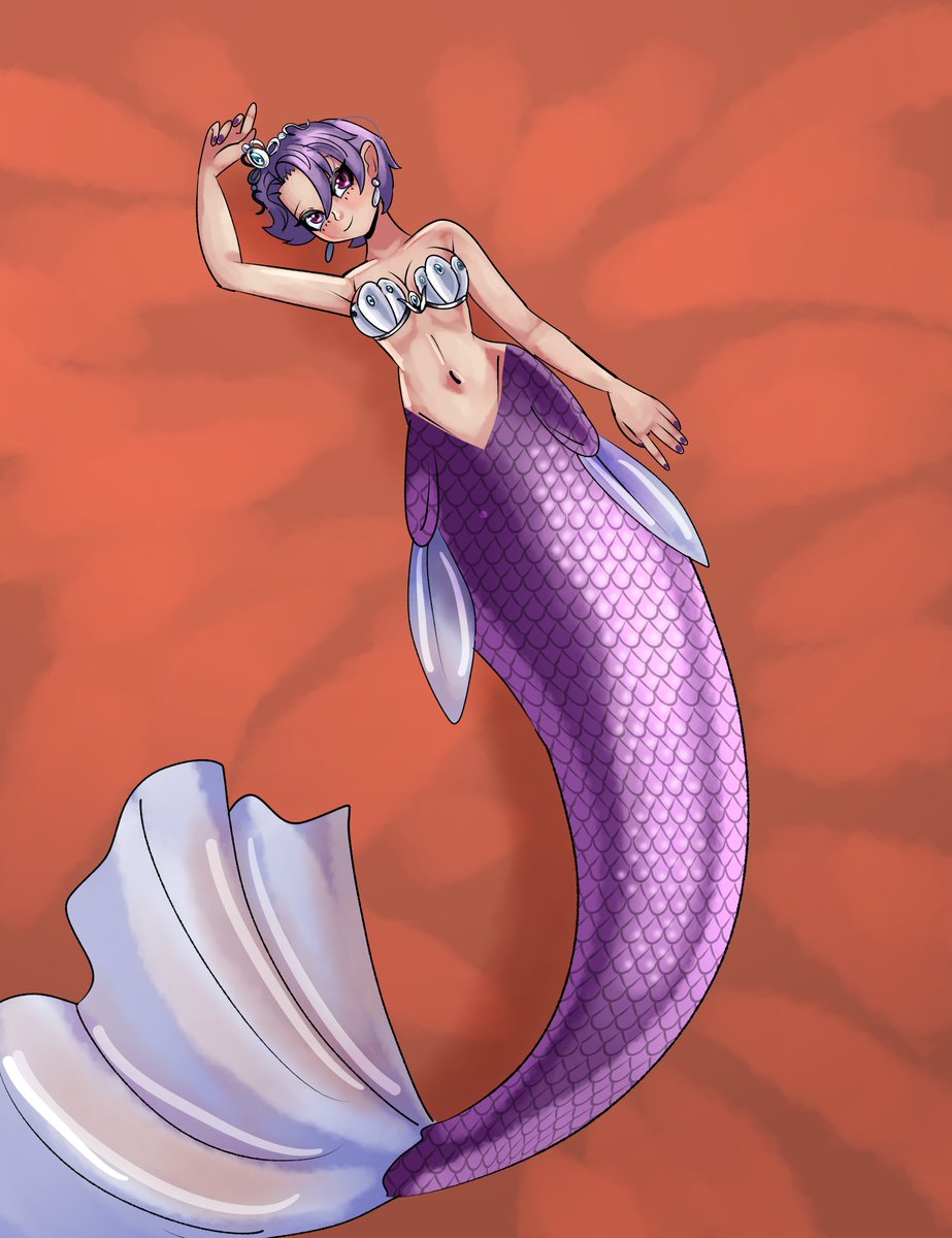Mermaid Klaudia
Commission for Dude93
A mermaid version of a character from a game ive never heard about

#ArtCommission #Mermaid 
#VGenComm #artwork